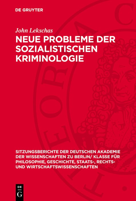 Cover image for Neue Probleme der sozialistischen Kriminologie, isbn: 9783112775707