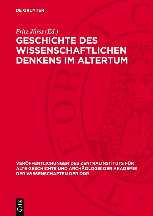 Cover image for Geschichte des wissenschaftlichen Denkens im Altertum, isbn: 9783112776827