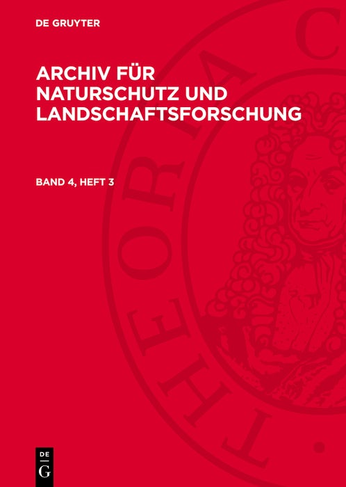 Cover image for Archiv für Naturschutz und Landschaftsforschung. Band 4, Heft 3, isbn: 9783112776902