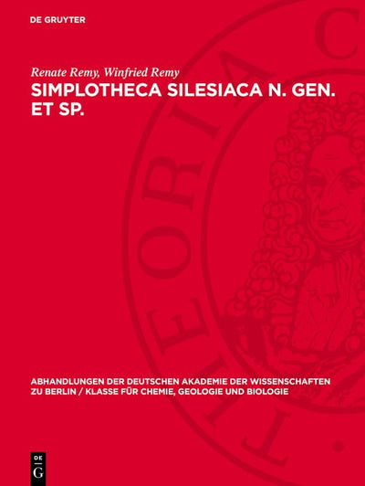 Cover image for Simplotheca Silesiaca n. gen. et sp., isbn: 9783112777084
