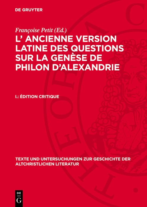 Cover image for Édition Critique, isbn: 9783112777961