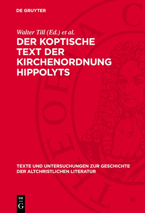 Cover image for Der koptische Text der Kirchenordnung Hippolyts, isbn: 9783112778784