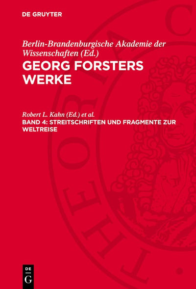 Cover image for Streitschriften und Fragmente zur Weltreise, isbn: 9783112779286