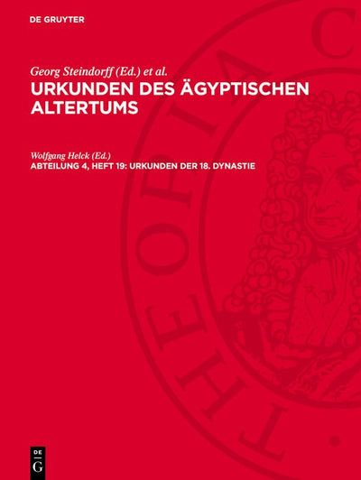 Cover image for Urkunden der 18. Dynastie, isbn: 9783112779347