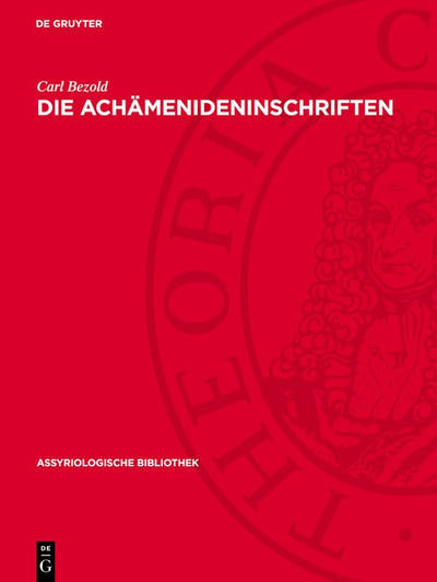 Cover image for Die Achämenideninschriften, isbn: 9783112780848