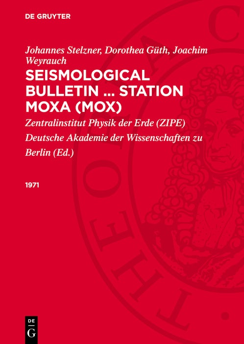 Cover image for 1971, isbn: 9783112781562