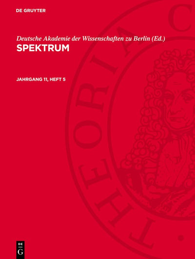 Cover image for Spektrum. Jahrgang 11, Heft 5, isbn: 9783112781944