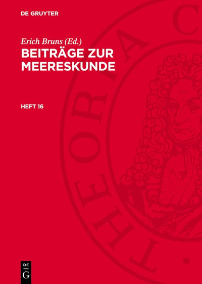 Cover image for Beiträge zur Meereskunde. Heft 16, isbn: 9783112782682