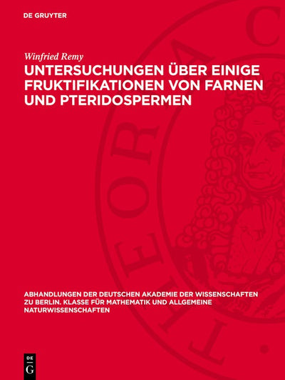 Cover image for Untersuchungen über einige Fruktifikationen von Farnen und Pteridospermen, isbn: 9783112782965