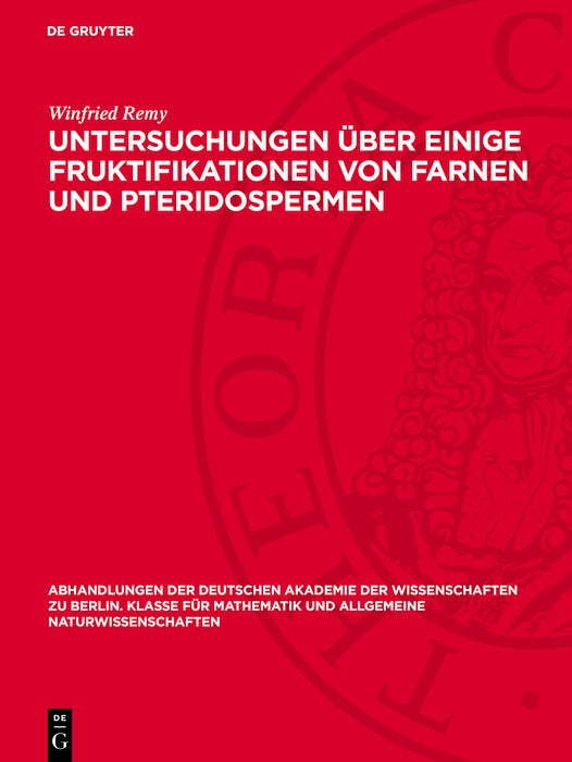 Cover image for Untersuchungen über einige Fruktifikationen von Farnen und Pteridospermen, isbn: 9783112782965