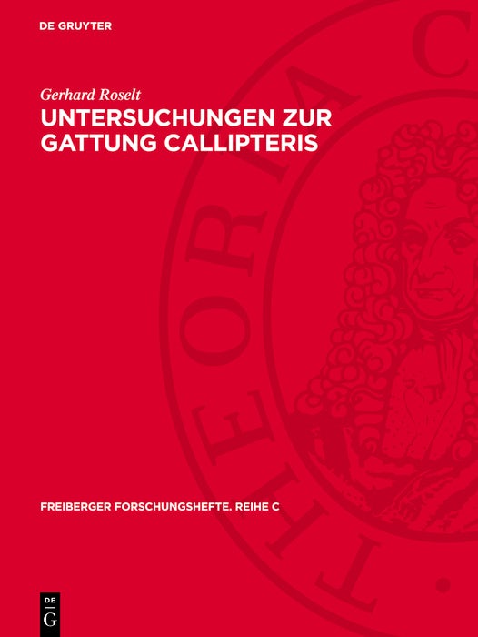 Cover image for Untersuchungen zur Gattung Callipteris, isbn: 9783112782989