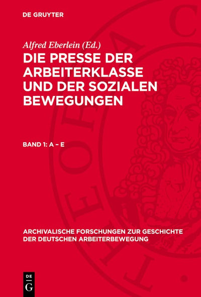 Cover image for A – E, isbn: 9783112783221