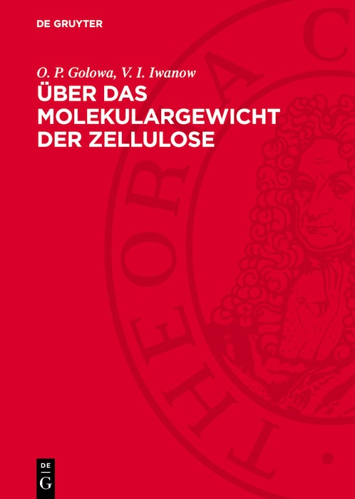 Cover image for Über das Molekulargewicht der Zellulose, isbn: 9783112783320