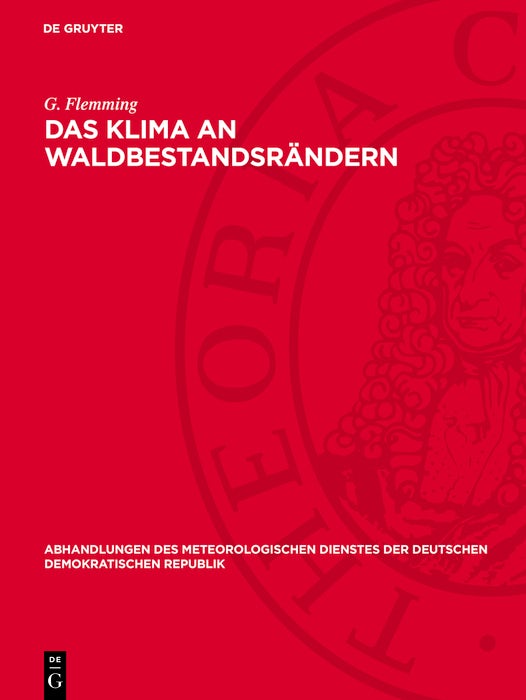 Cover image for Das Klima an Waldbestandsrändern, isbn: 9783112783900