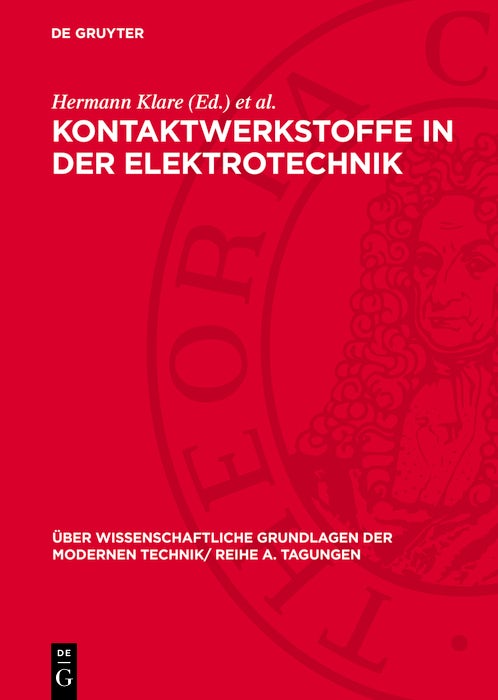 Cover image for Kontaktwerkstoffe in der Elektrotechnik, isbn: 9783112784129