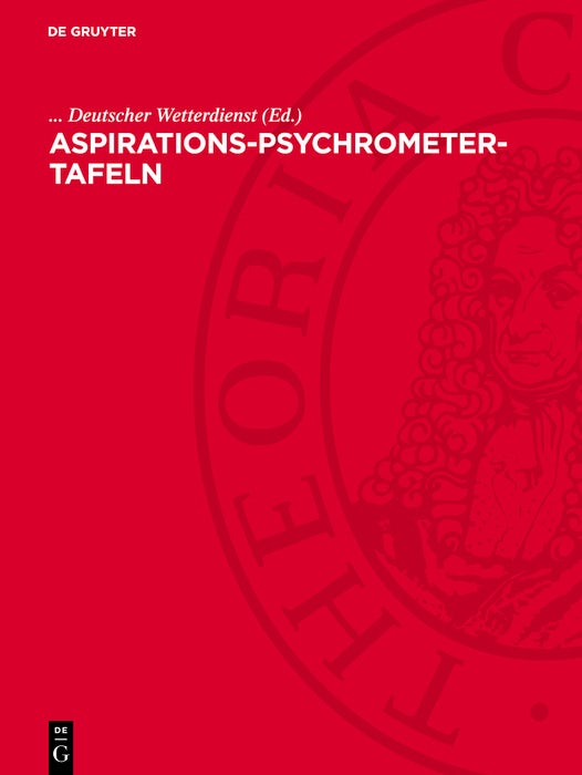 Cover image for Aspirations-Psychrometer-Tafeln, isbn: 9783112785683
