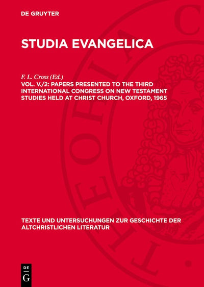 Cover image for Papers presented to the Third International Congress on New Testament Studies held at Christ Church, Oxford, 1965, isbn: 9783112787205