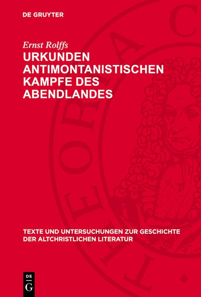 Cover image for Urkunden antimontanistischen Kampfe des Abendlandes, isbn: 9783112788929