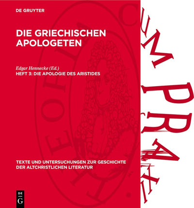 Cover image for Die Apologie des Aristides, isbn: 9783112789025