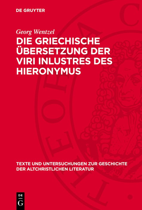 Cover image for Die griechische Übersetzung der Viri inlustres des Hieronymus, isbn: 9783112789407