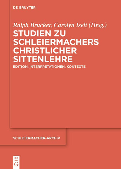 Cover image for Studien zu Schleiermachers christlicher Sittenlehre, isbn: 9783119142687