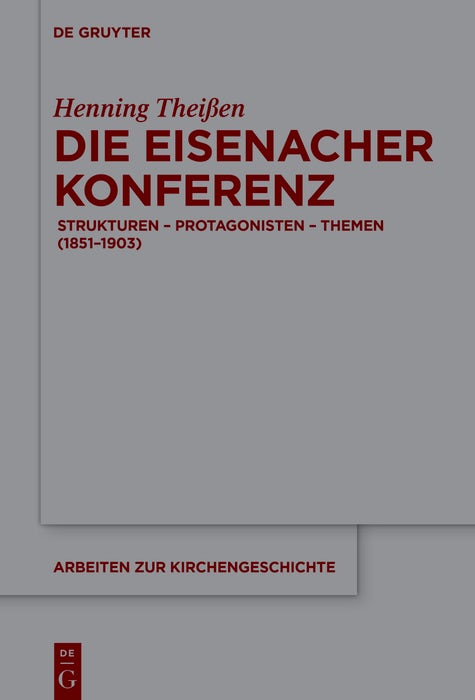 Cover image for Die Eisenacher Konferenz, isbn: 9783119145473
