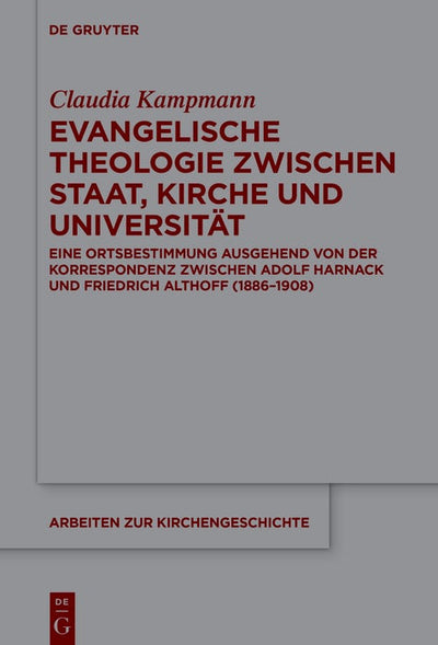 Cover image for Evangelische Theologie zwischen Staat, Kirche und Universität, isbn: 9783119145503