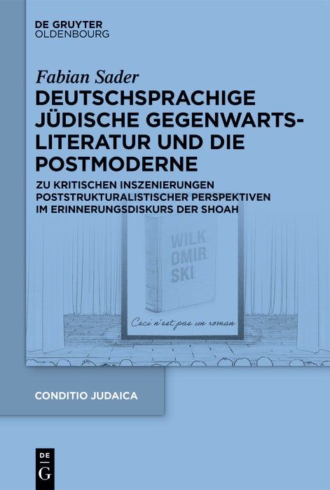 Cover image for Deutschsprachige jüdische Gegenwartsliteratur und die Postmoderne, isbn: 9783119148528