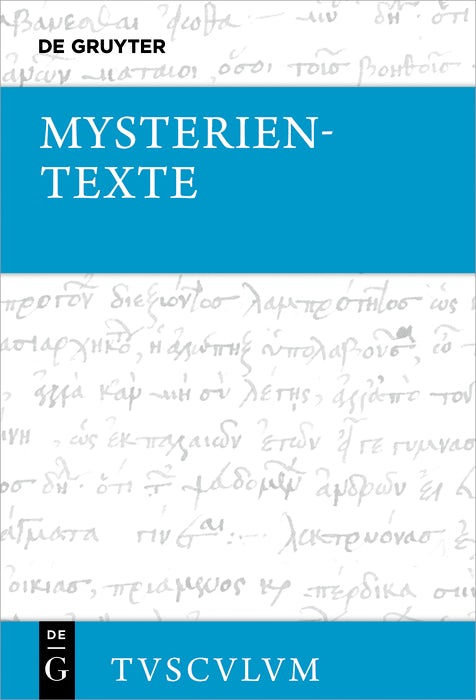 Cover image for Mysterientexte. Die orphisch-bakchischen Goldplättchen, isbn: 9783119148788