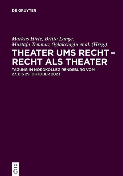 Cover image for Theater ums Recht – Recht als Theater, isbn: 9783119149921