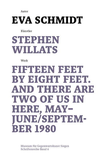 Book cover image for Stephen Willats ISBN: 9783422980365