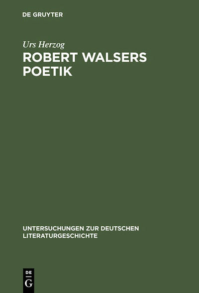 Robert Walsers Poetik
