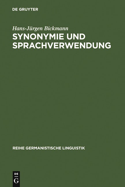 Synonymie und Sprachverwendung