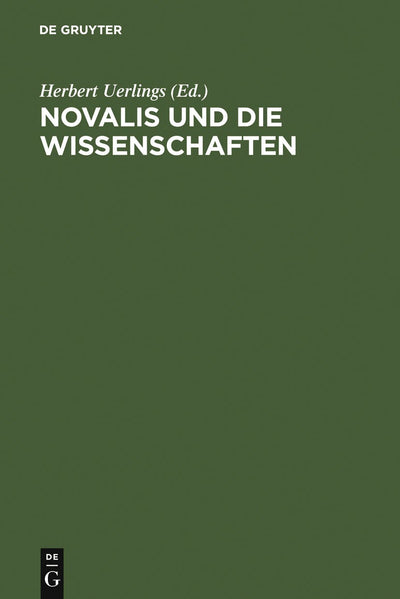 Cover image for Novalis und die Wissenschaften, isbn: 9783484107410