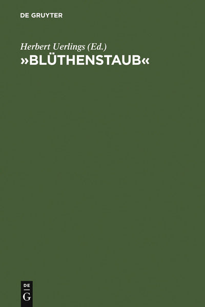 Cover image for »Blüthenstaub«, isbn: 9783484108271