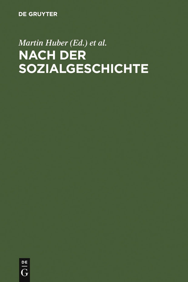 Cover image for Nach der Sozialgeschichte, isbn: 9783484108295