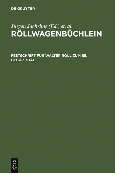 Cover image for Röllwagenbüchlein, isbn: 9783484108455