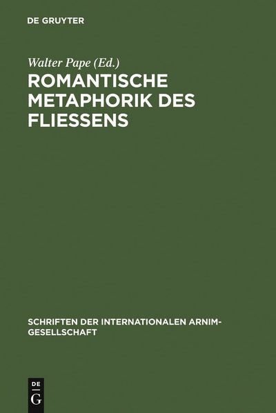 Cover image for Romantische Metaphorik des Fließens, isbn: 9783484108776
