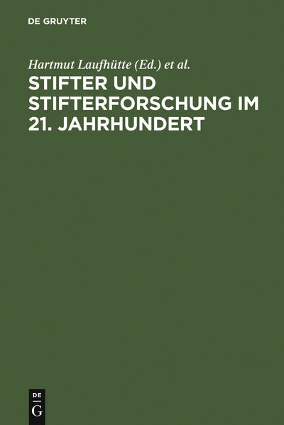 Cover image for Stifter und Stifterforschung im 21. Jahrhundert, isbn: 9783484109018