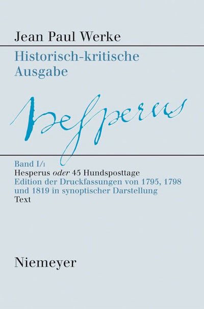 Hesperus oder 45 Hundsposttage