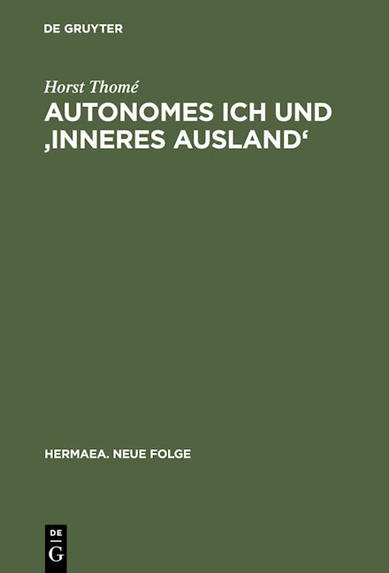 Autonomes Ich und 'Inneres Ausland'