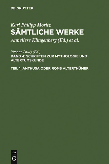 Anthusa oder Roms Alterthümer