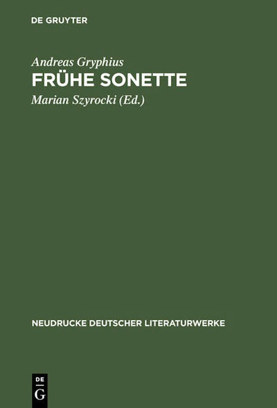 Frühe Sonette