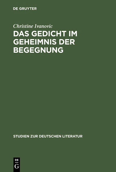Das Gedicht im Geheimnis der Begegnung