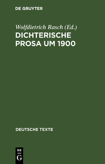 Dichterische Prosa um 1900