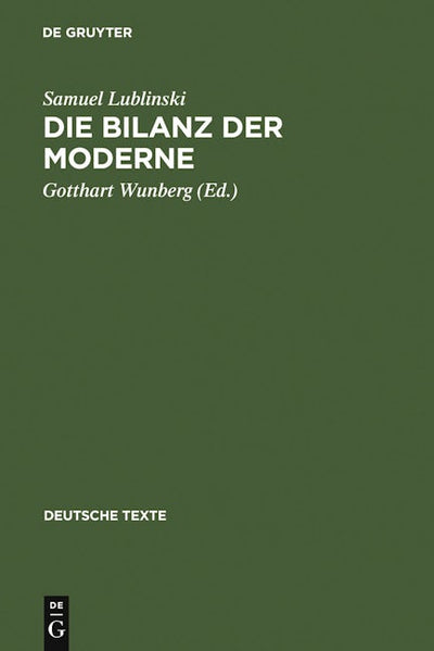 Die Bilanz der Moderne
