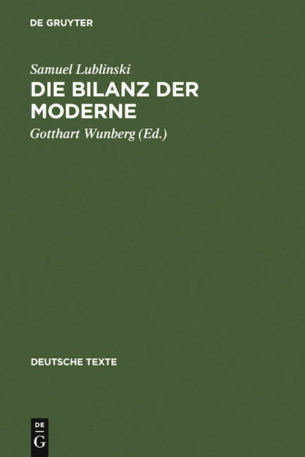 Die Bilanz der Moderne