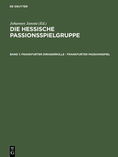 Frankfurter Dirigierrolle - Frankfurter Passionsspiel