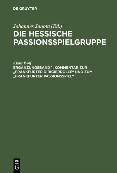 Kommentar zur "Frankfurter Dirigierrolle" und zum "Frankfurter Passionsspiel"