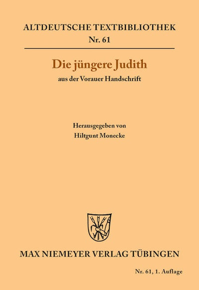 Die jüngere Judith aus der Vorauer Handschrift
